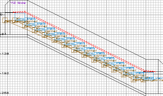 A screenshot of the clip brushes which move the player