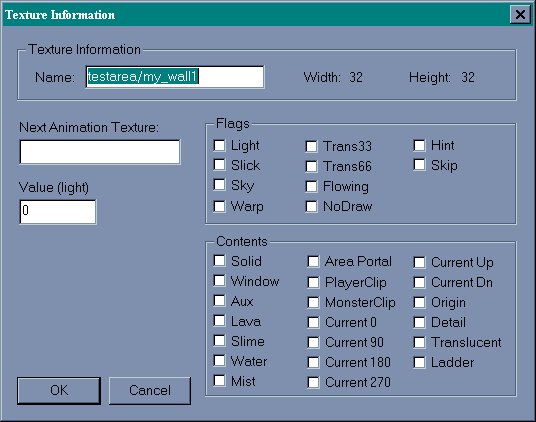 Texture Information Dialog
